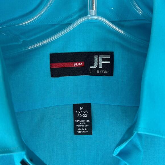 J Ferrar Men’s long sleeve button down shirt size medium 15-15 1/2 32-33 - Picture 4 of 4